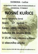 Prodej - nosné kuřice 28.2. 2026 v 15:45 u OÚ 1